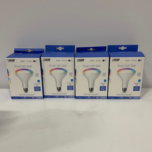 4 FEIT ELECTRIC - BR30 Smart LED Light Bulb - Multicolor