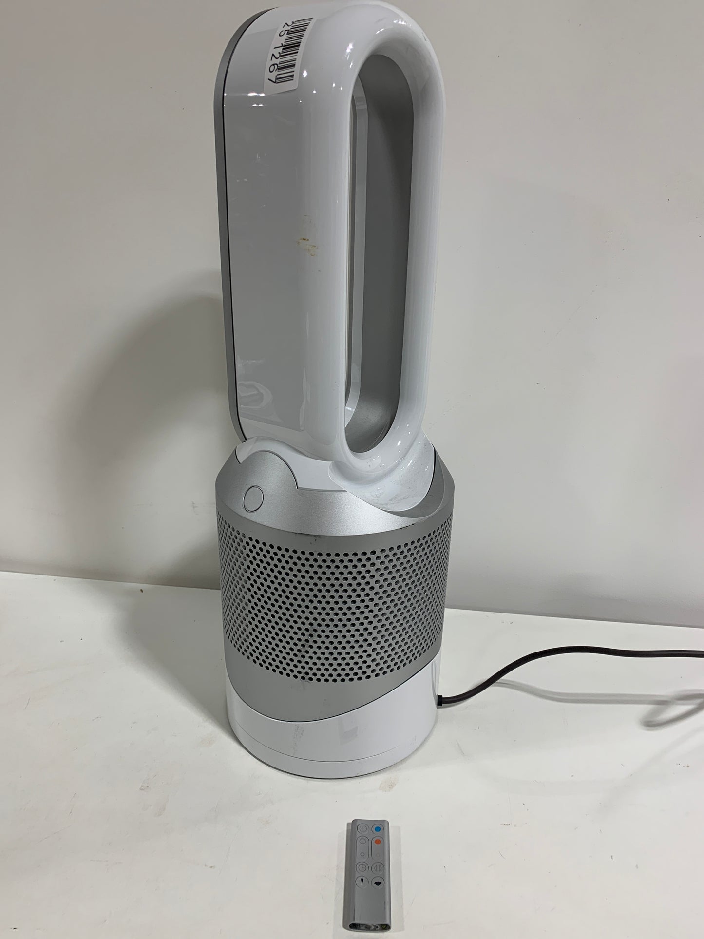 Used Dyson Pure Hot+Cool Purifying Heating Fan HP01, White/Silver