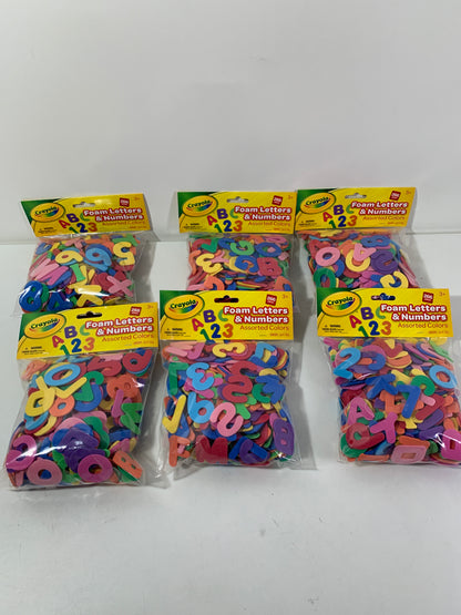 Set of 6 -  Crayola WonderFoam Craft Tubs 266-Count