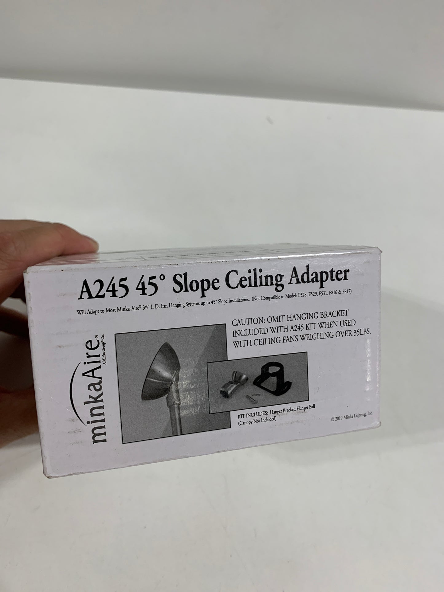MinkaAire MA A245 Sloped Ceiling Adapter Smoked Iron - *Lighting & Electrical