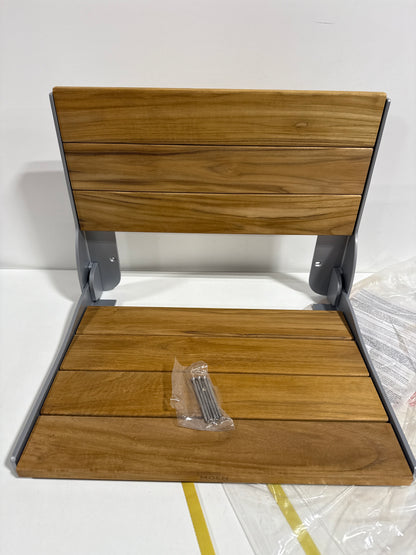 Moen Shower Chair Stainless & Aluminum Foldable Teak DN7110