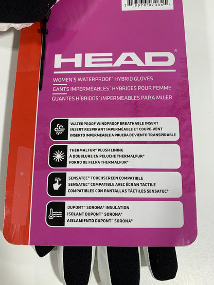 Head Womens Waterproof Hybrid Gloves White