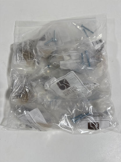 11 x Belwith Keeler B077986 Coventry 1-1/4 Inch Square Cabinet Knob Brushed Golden Brass