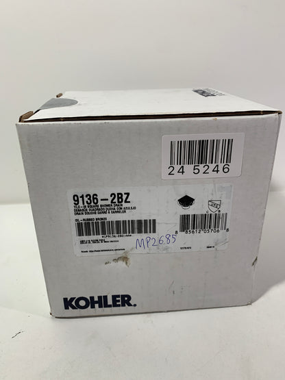 Kohler ClearFlo Square design tile-in shower drain K-9136-2BZ