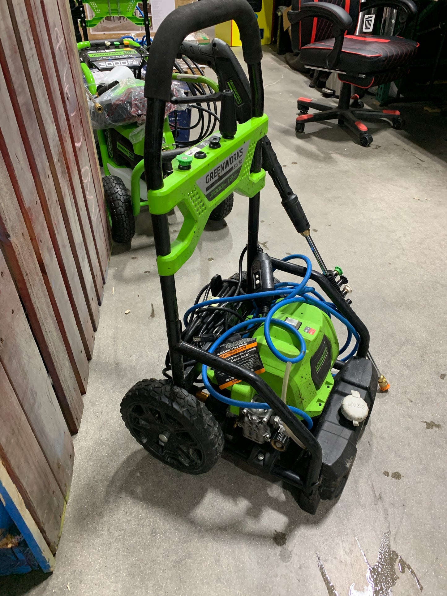 Used Greenworks 2000PSI Electric Pressure Washer with 50’ Anti-Kink Hose