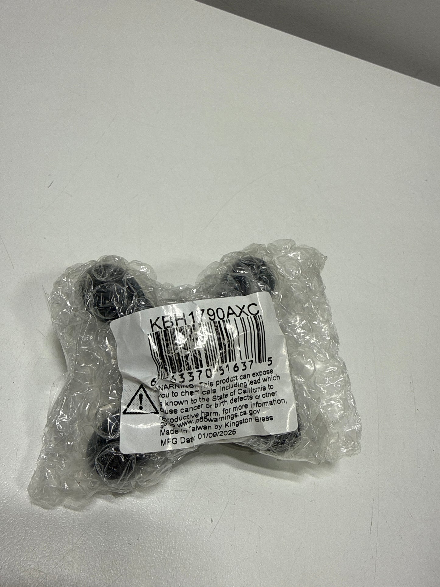 Kingston Brass Kbh179axc Cold Metal Cross Handle 3/8 X 16Pt - Black