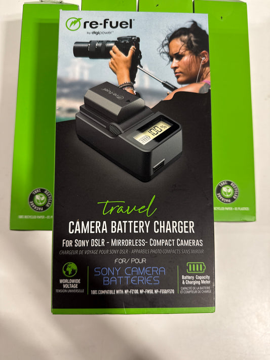 Lot of 5 Digipower - Mirrorless Travel Charger for Sony Replacement Batteries NP-FZ100/FW50/FM500F