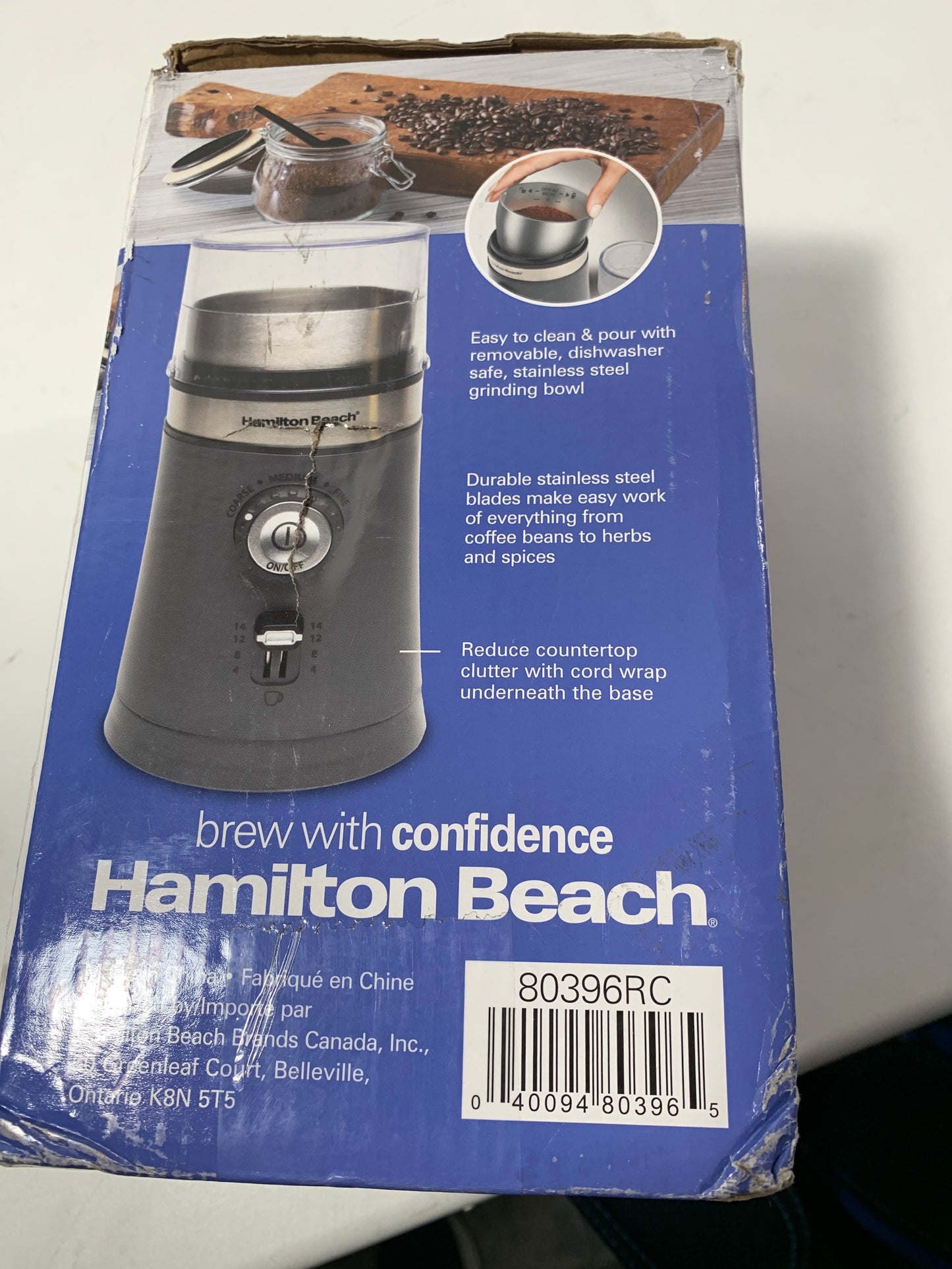 Hamilton Beach 14 Cup Custom Grind Coffee Grinder, One Size, Black