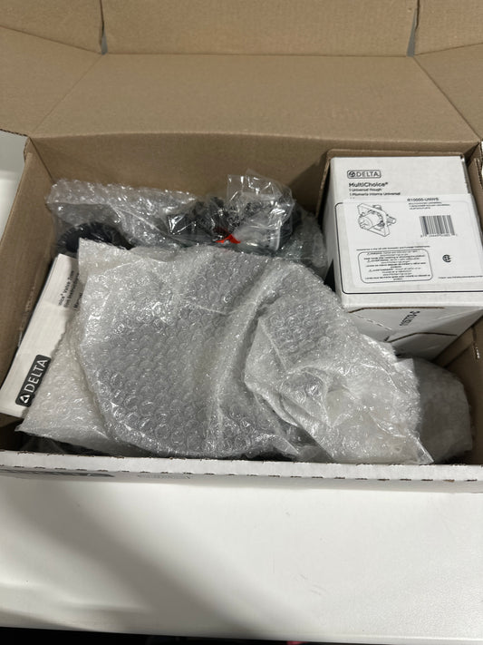 Saylor In2ition 1-Handle Wall Mount Tub and Shower Trim Kit in Matte Black (Valve Not Included)