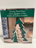 Kirkland Nesting Wood Trees 45cm Green - *Christmas & Seasonal