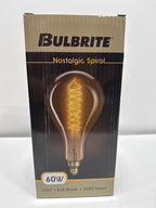 Bulbrite 60 Watt Dimmable Grand Nostalgic Medium (E26) Incandescent Bulb Spiral Pear - *Lighting & Electrical