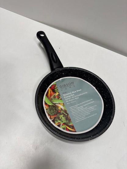 Delhi 8 Inch Round Nonstick Carbon Steel Frying Pan in Black