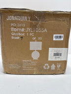 Jonathan Y Pearl White Zuri 23.5" Capiz Seashell Sphere LED Table Lamp