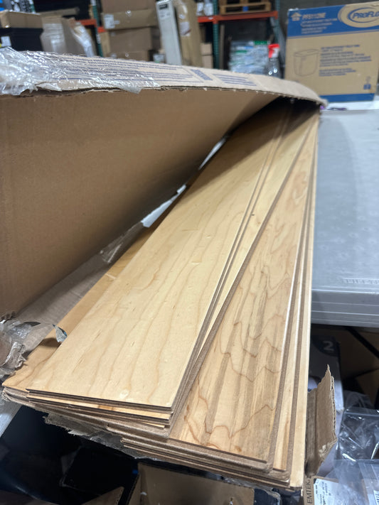 Shaw Ocala SW590-00130 Maple Natural 5" x Random Lengths up to 58.5" Engineered Smooth Maple Hardwood Flooring