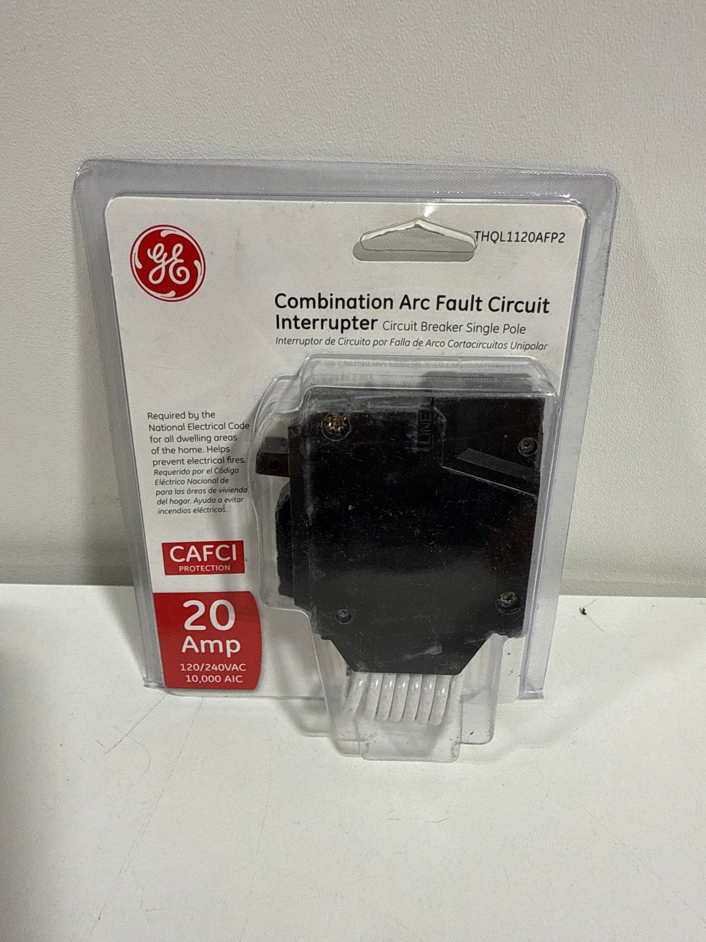 GE Energy Industrial Solutions THQL1120AFP2 Single Pole Combo Arc Fault Circuit Interrupter 20-Amp