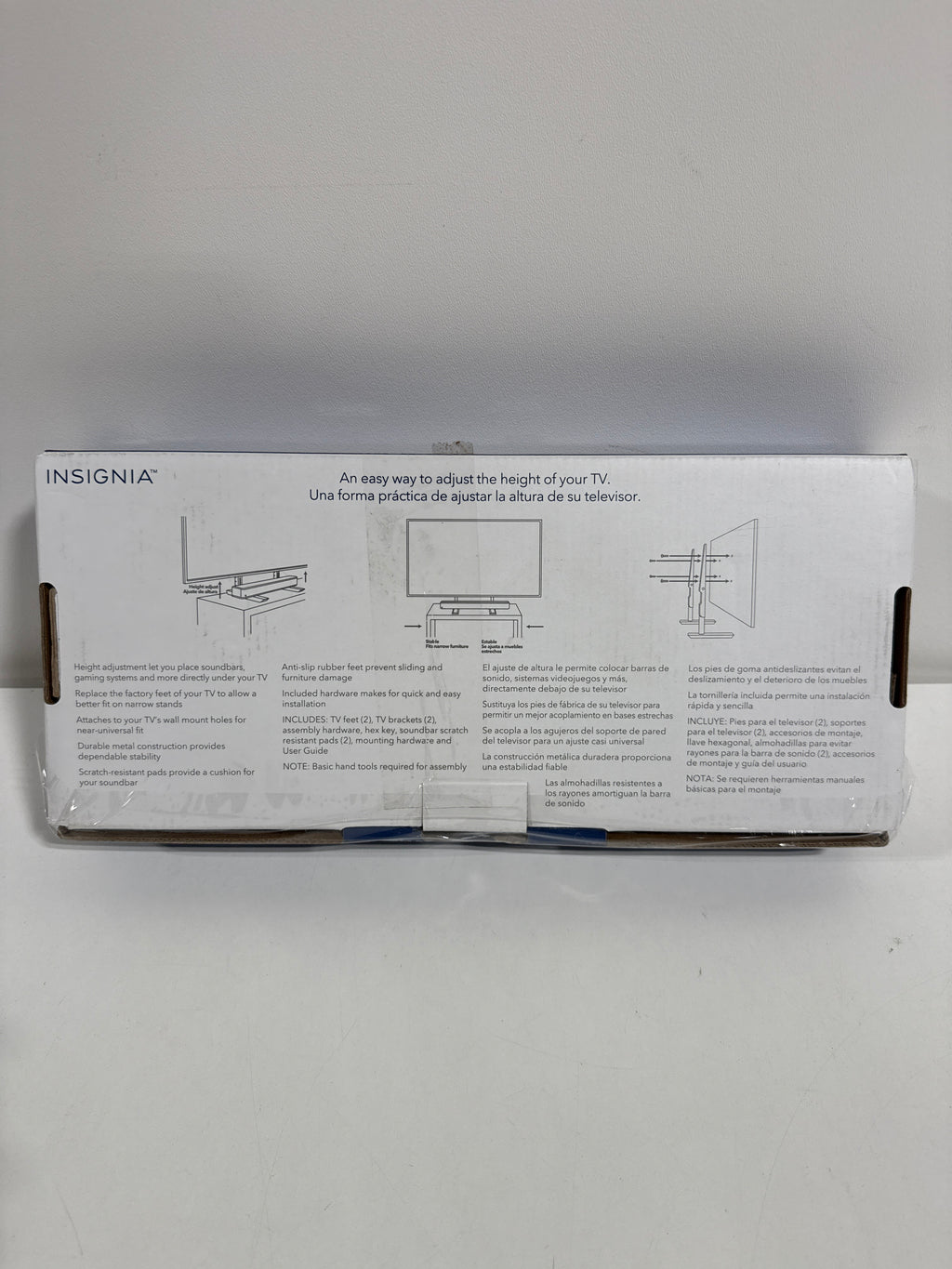 Insignia - Universal TV Feet Replacement Kit for TVs 49’’-77’’ or 100 lbs - Black - *TV & Home Theater