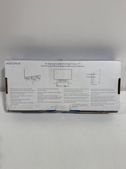 Insignia - Universal TV Feet Replacement Kit for TVs 49"-77" or 100 lbs - Black