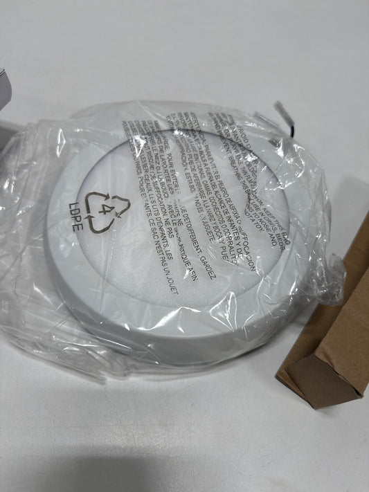 AirPro 7 1-Light Satin White Integrated LED Transitional Edgelit Ceiling Fan Light Kit and Opal Shade