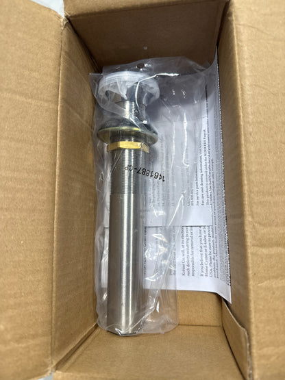 KOHLER K-33151-CP Bathroom Sink Clicker Drain w/o Overflow, Premium Metal, Corrosion Resistant, Polished Chrome