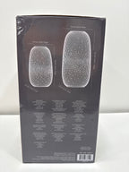 Evergreen LED Porcelain Lantern, Set of 2 Black