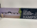 Greyrock 3.44 ft. Matte Black Integrated LED Hardwired Track Lighting Kit Flush Mount Combo with 4 Fixed Track Heads