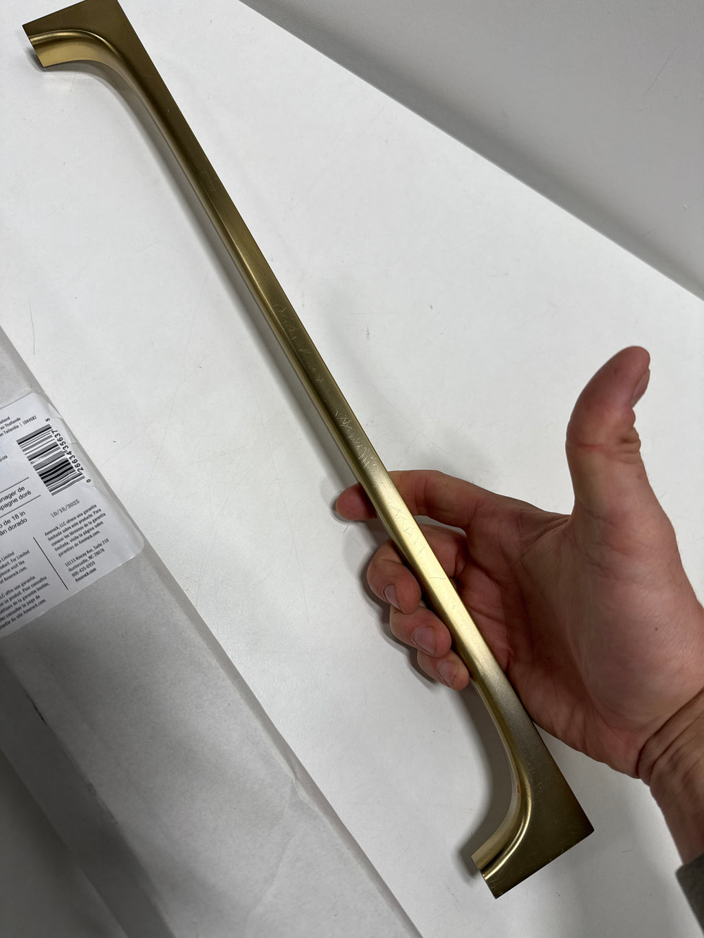 Scratch - Amerock BP37431 Merced 18 Inch Center to Center Bar Appliance Pull Golden Champagne