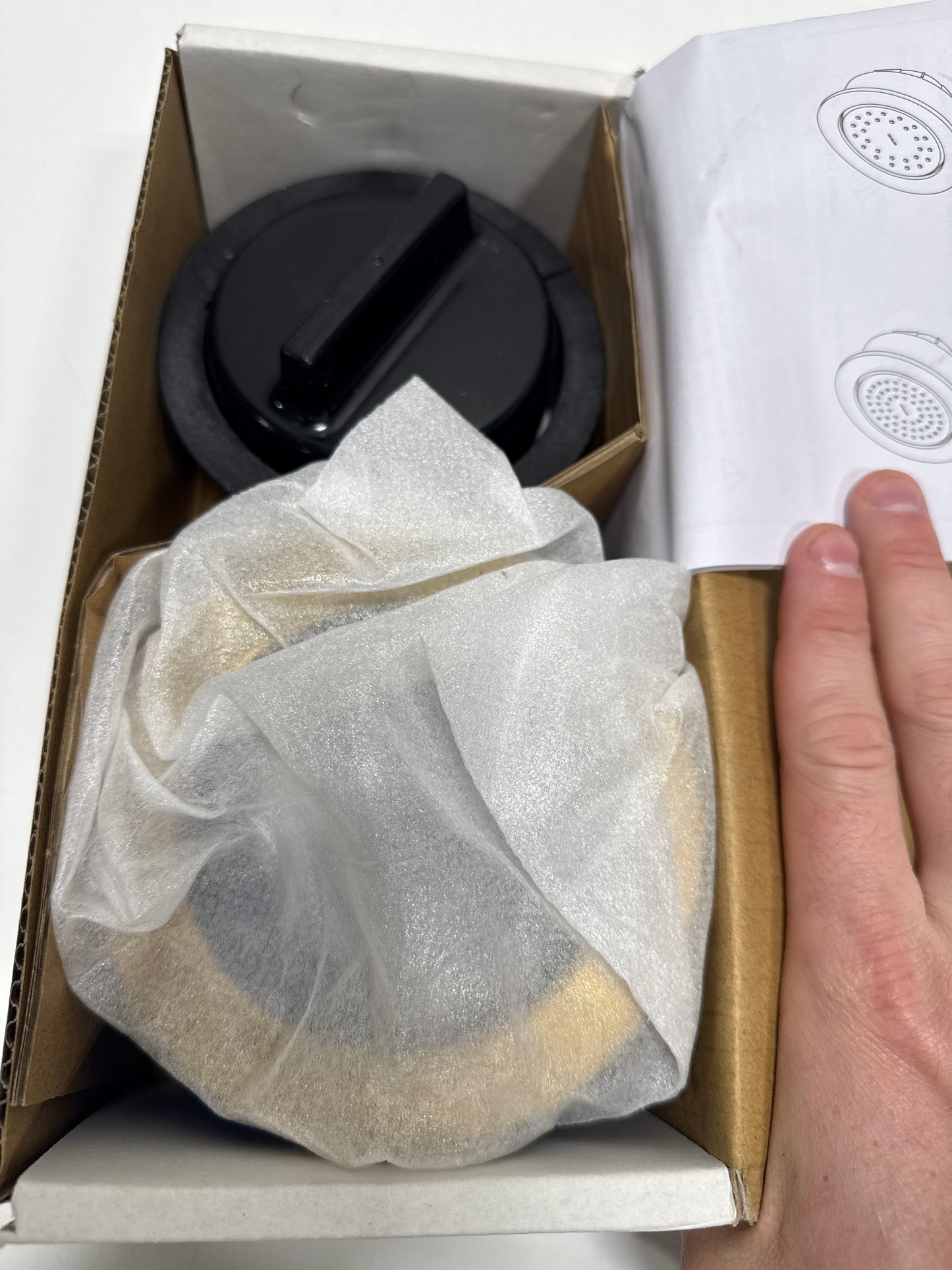 Kohler K8013-AK-2MB WaterTile 2 GPM Round Metal Body Spray with Katalyst Technology Vibrant Brushed Moderne Brass