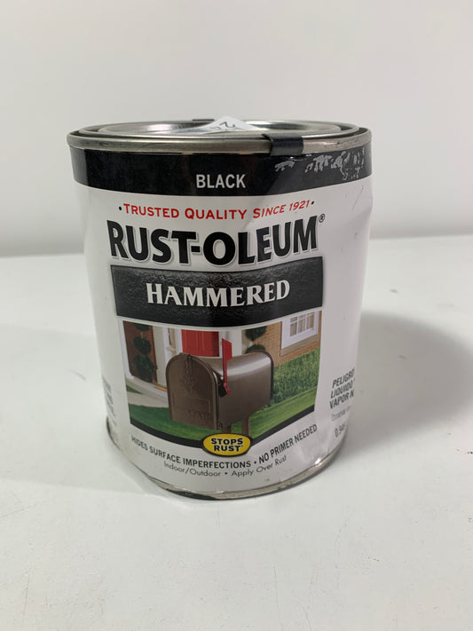 Rust-Oleum Stops Rust Indoor and Outdoor Hammered Black Oil-Based Alkyd Resin Rust Prevention Paint