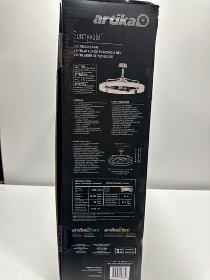 Artika Sunnyvale 28” Fandelier with Remote Brushed Nickel - *Lighting & Electrical