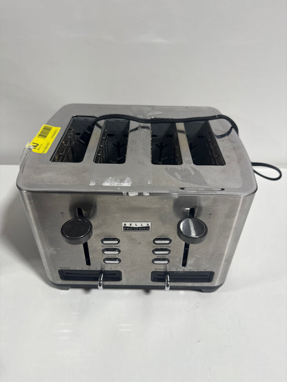 Used Bella PRO - 4-Slice Wide-Slot Toaster - Stainless Steel
