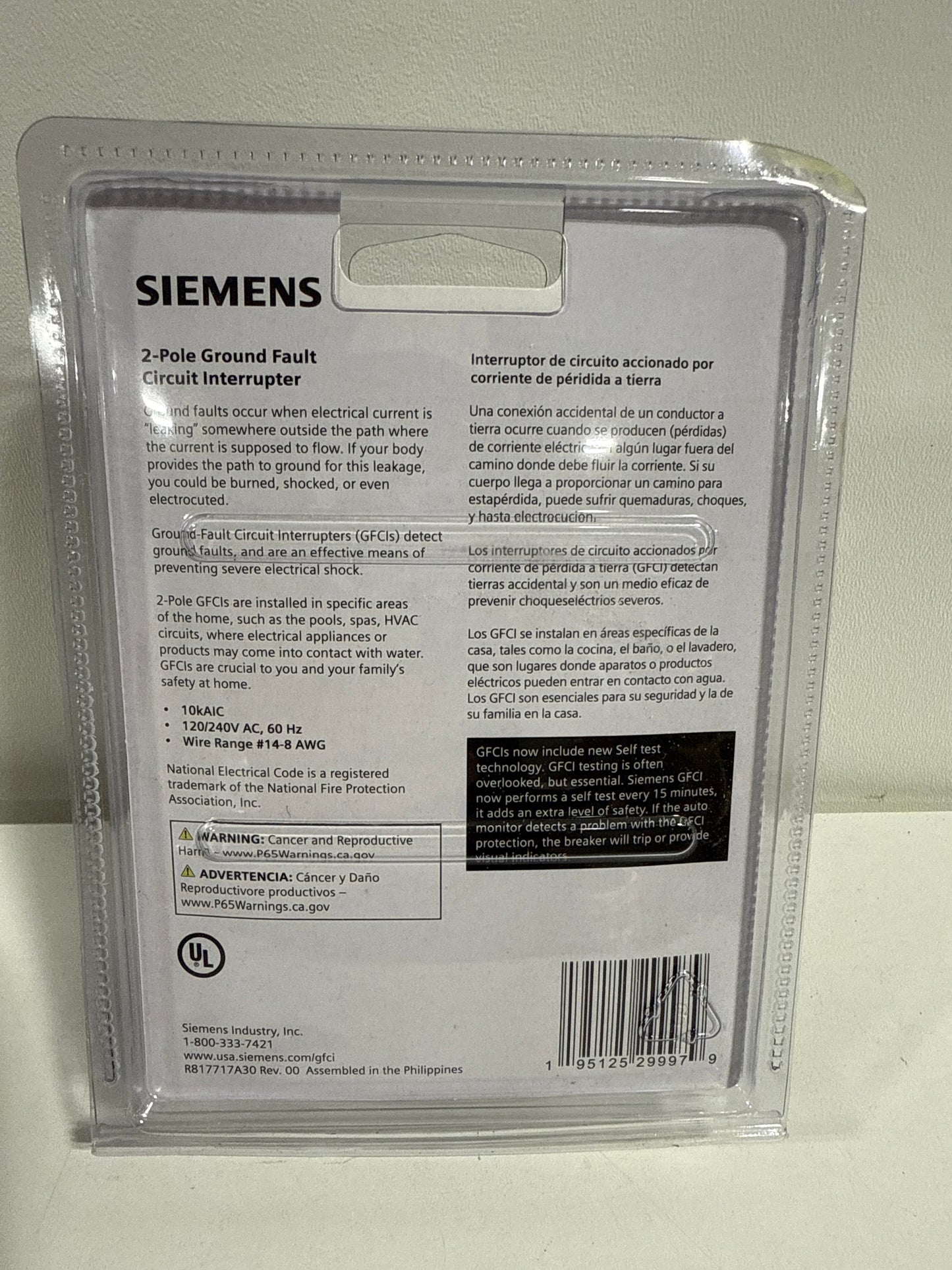 QPFB 30 Amp 2-Pole GFCI Circuit Breaker