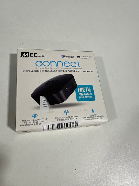 MEE Audio - Connect Universal Dual-Headphone Bluetooth Wireless Audio Transmitter for TV - Black