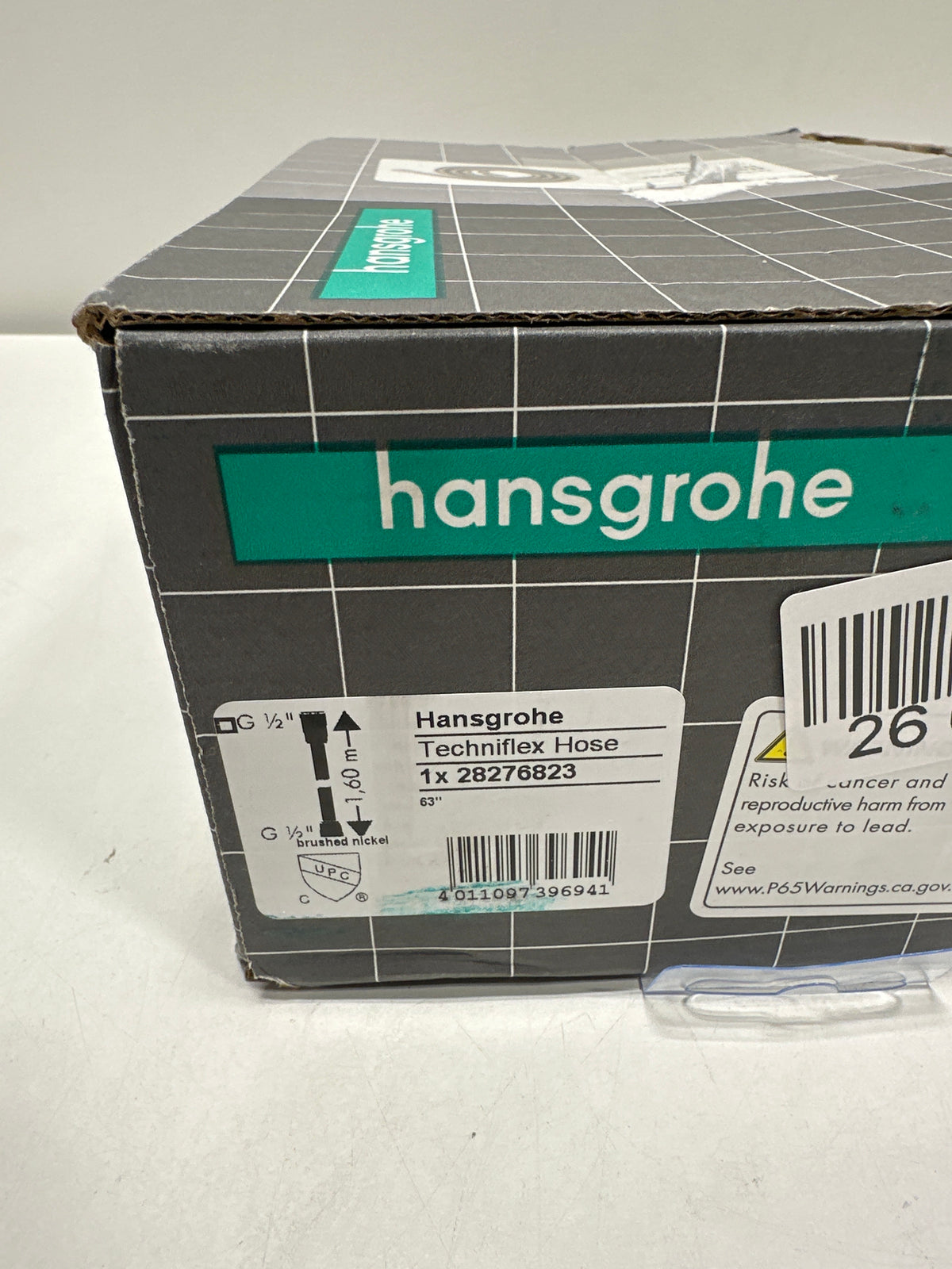 Hansgrohe 28276 Techniflex 63" Hand Shower Hose with 1/2" Connections Brushed Nickel Bath and Shower Accessories Shower Components Hand Shower Hoses