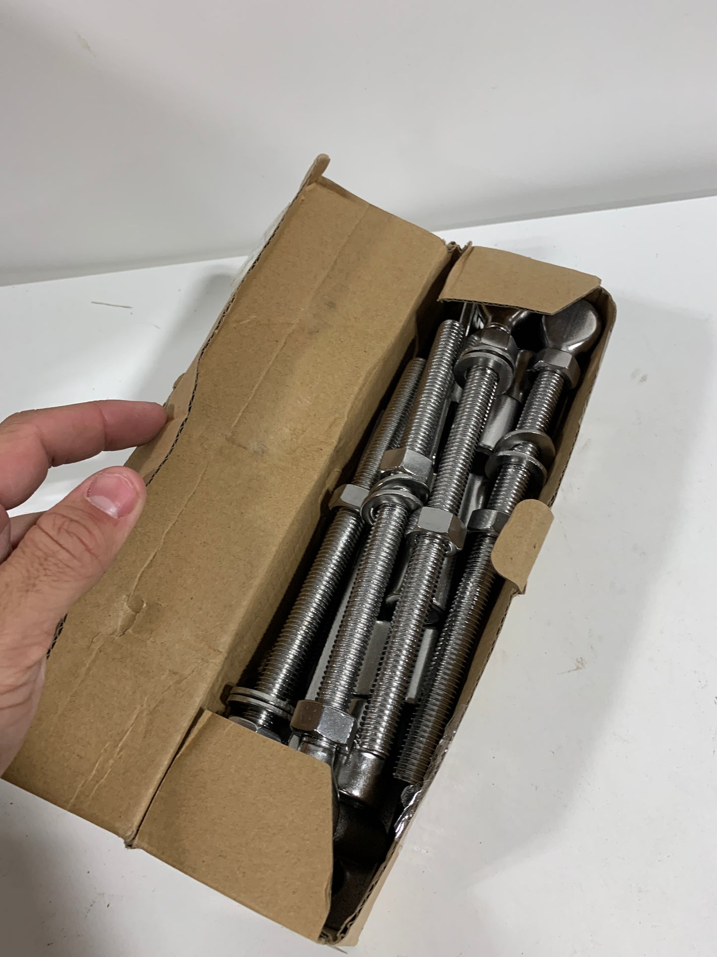 Cast Gate Hinges, Heavy Duty Gate Hinge for Wood Fence, 304 Stainless Steel Gate Hinges Heavy Duty, One Piece with Non-Weld Wood Gate Hinges, 8''J Bolt Gate Hinge for Farm Gate, 6Pack