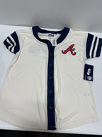 MLB Atlanta Braves Women's Antique White Jersey - M