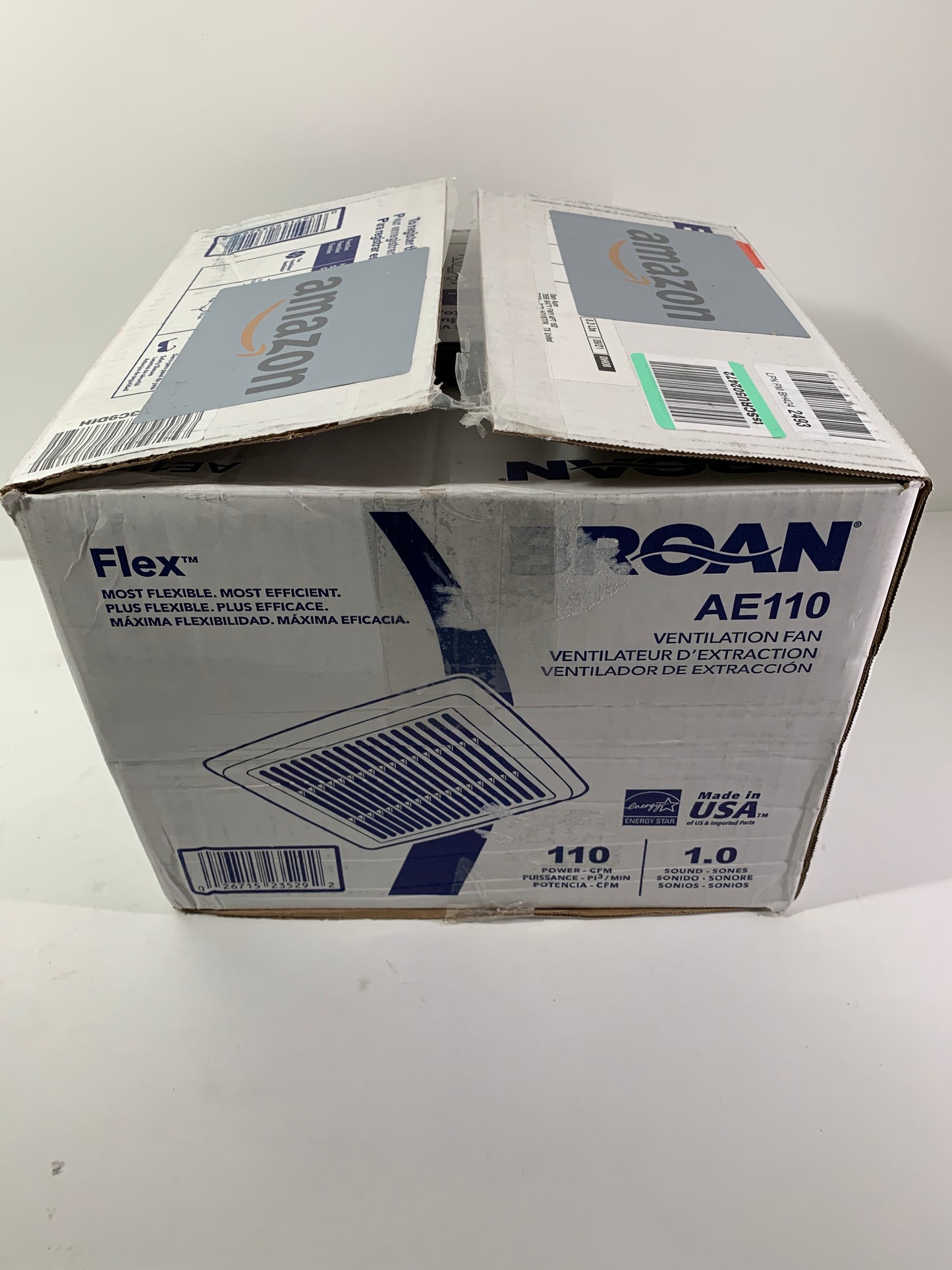 Broan AE110 Invent Energy Star Qualified Single-Speed Ventilation Fan 110 CFM 1.0 Sones