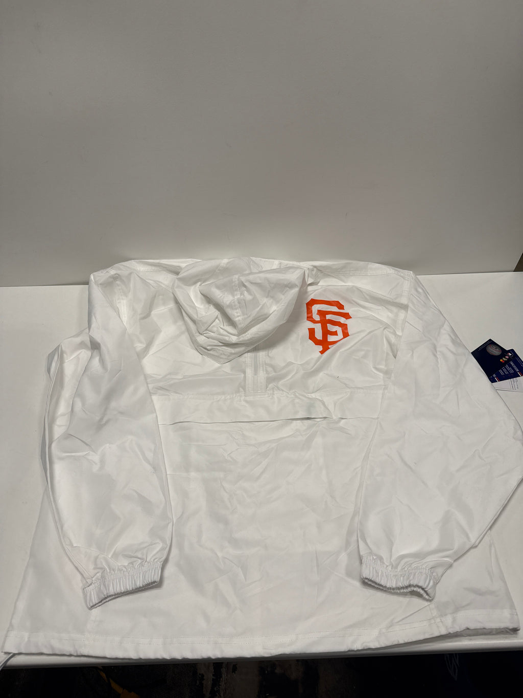 MLB San Francisco Giants Men's Champion White Packable Jacket - L