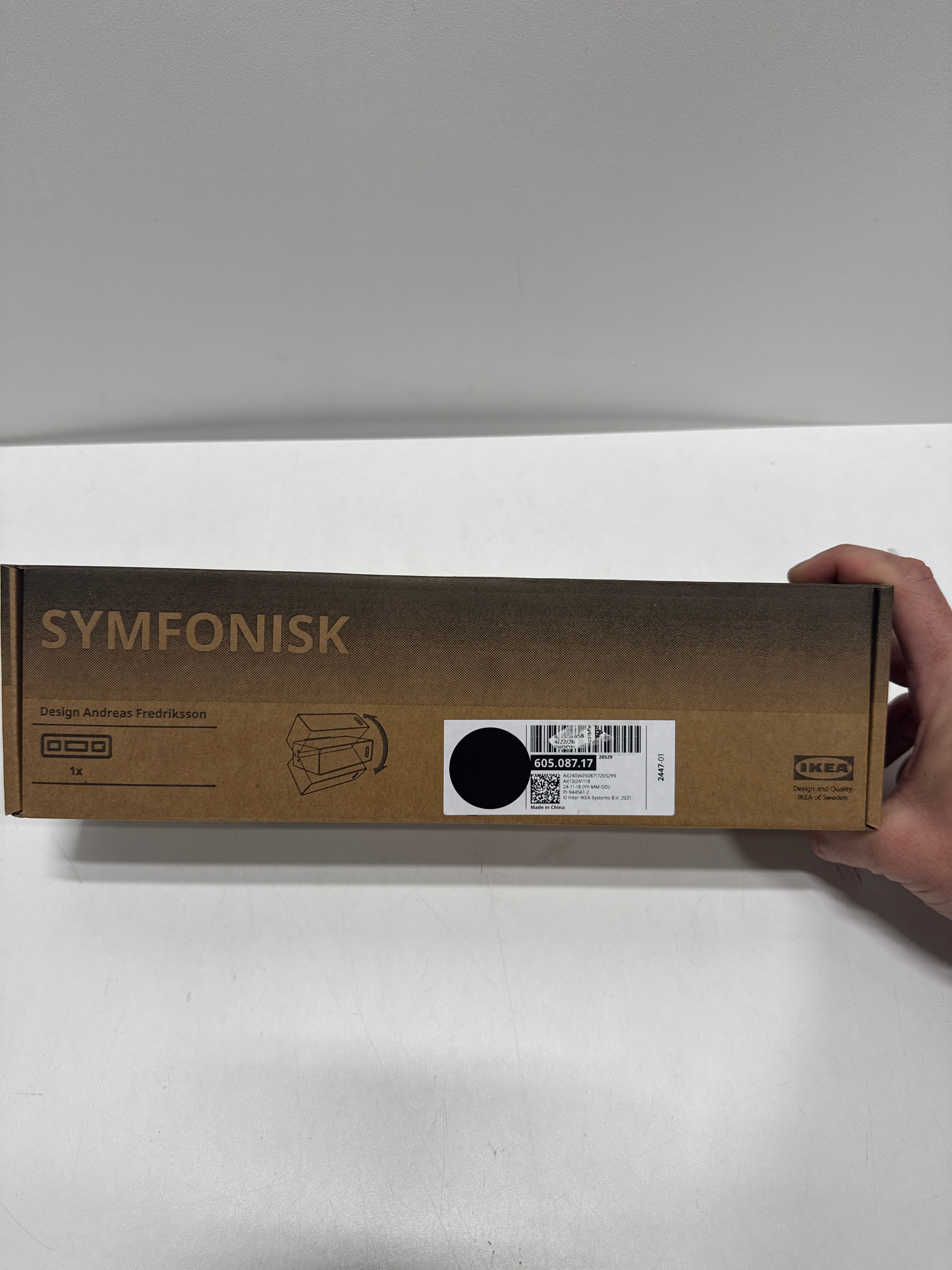 Ikea SYMFONISK Wall bracket, adjustable/black 605.087.17