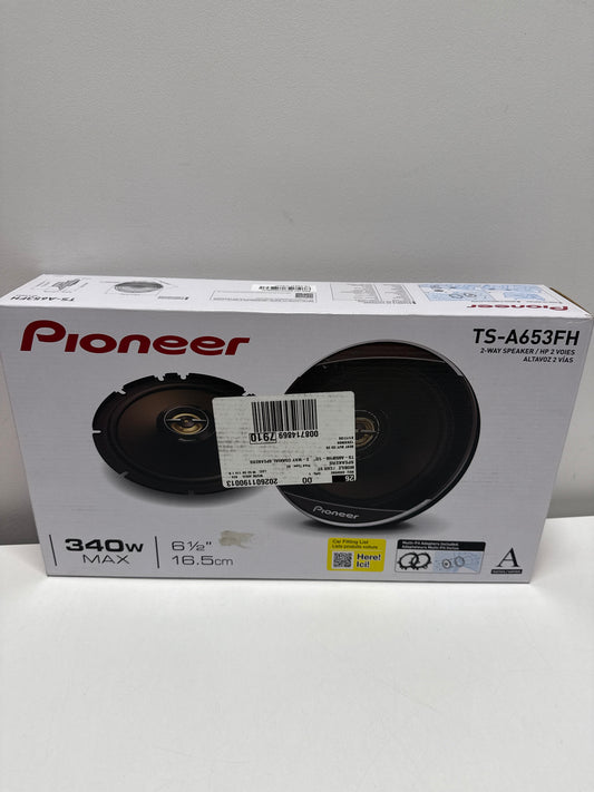 PIONEER A-Series MAX TS-A653FH 6.5” 2-Way Speakers (Pair) – 340W Max,