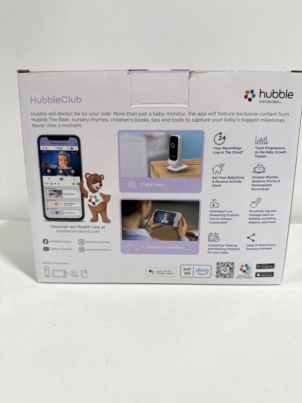 Hubble Connected Nursery Pal Link Premium Smart Connected Wi-Fi Enabled Baby Monitor - *Baby & Toddler