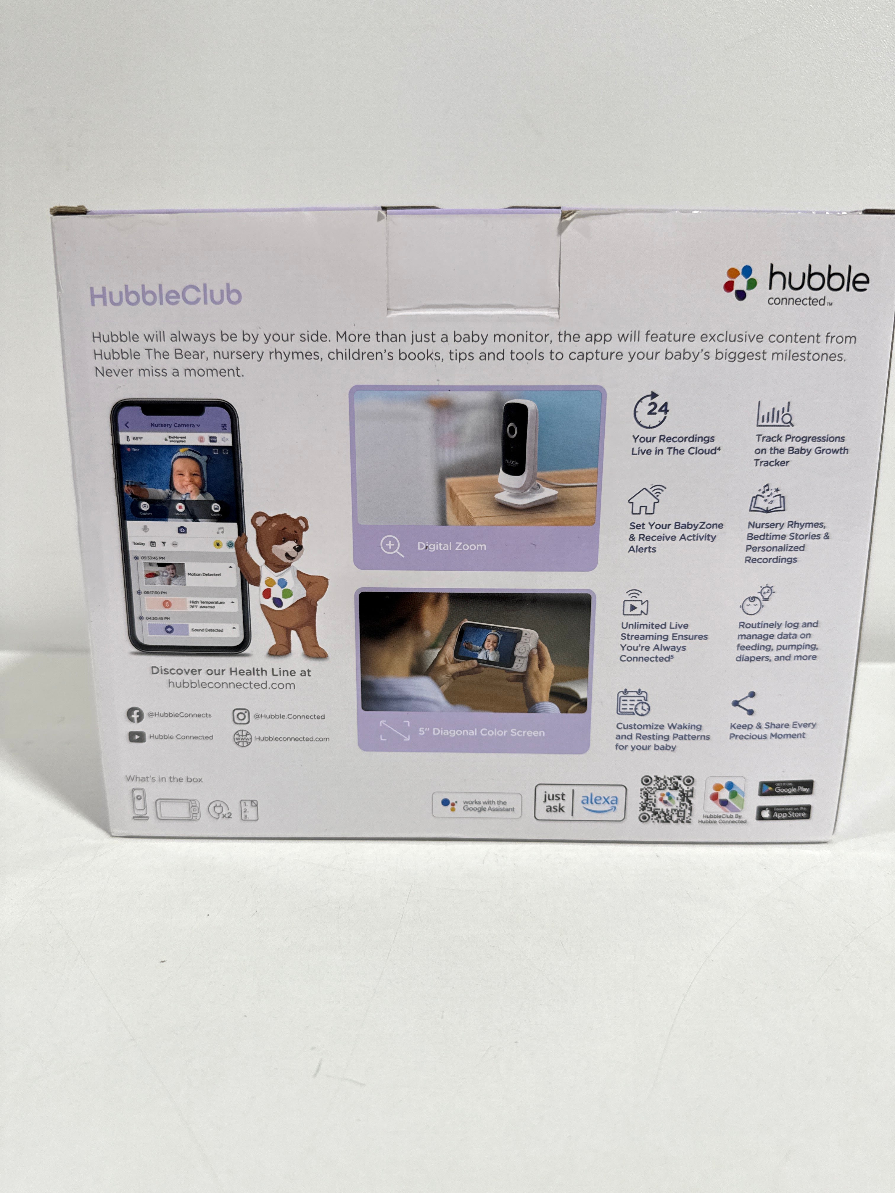 Hubble Connected Nursery Pal Link Premium Smart Connected Wi-Fi Enabled Baby Monitor - *Baby & Toddler