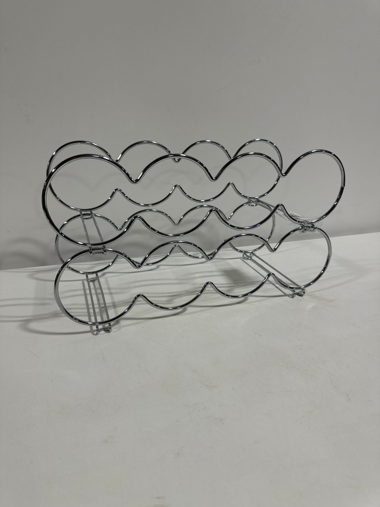 Stacking 8 Bottle wine Rack - Chrome