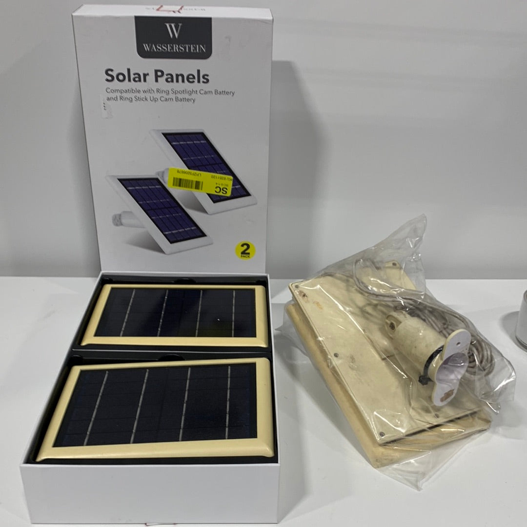 Used 4 Wasserstein Solar Panel Compatible with Ring Spotlight Cam Battery,
