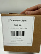 Infinity Drain CDP 22 Compact Clamp Down PVC Drain with 2" Throat and 2" Outlet
