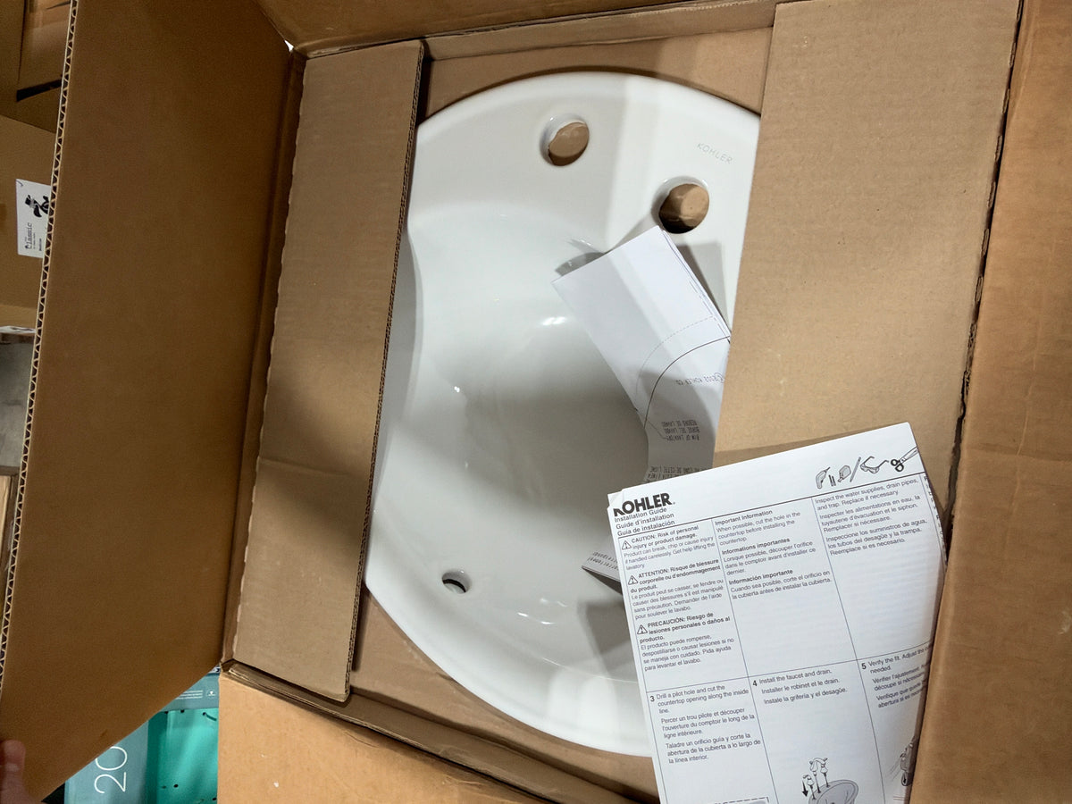 Pennington Ceramic Oval Drop-in Bathroom Sink with Overflow