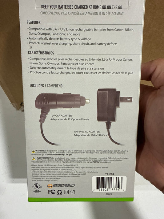 Lot of 21 - Digipower - Universal Camera Battery Charger - Black