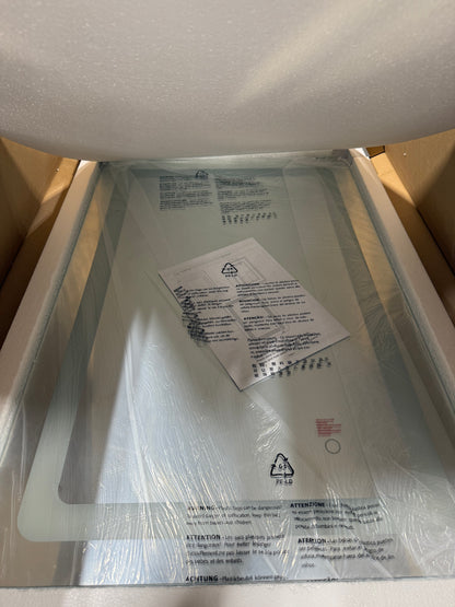 Elegant Decor Genesis 36x24 Rectangle Modern Aluminum LED Mirror in Silver