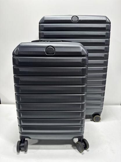 Lightly Used Delsey Paris 2-piece Hardside Luggage Set - Grey - *Luggage & Travel