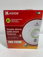 Hardwired Smoke Detector with Smart Features and Voice Alerts 10-Year Battery Backup Wi-Fi Enabled - *Smart Home