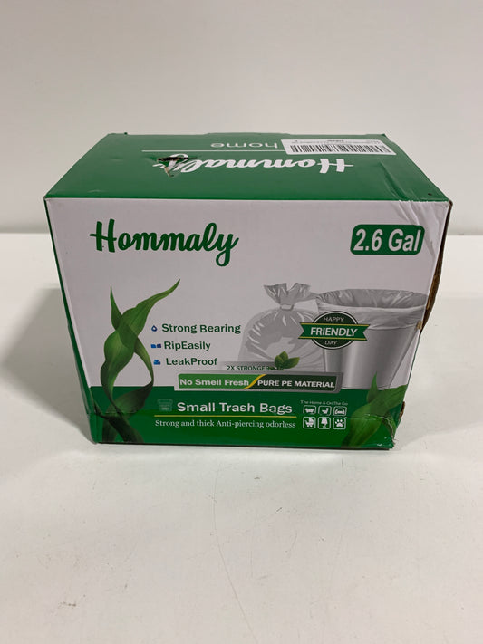 Hommaly 2.6 Gallon 240 pcs Small Black Trash Bags, Strong Garbage Bags